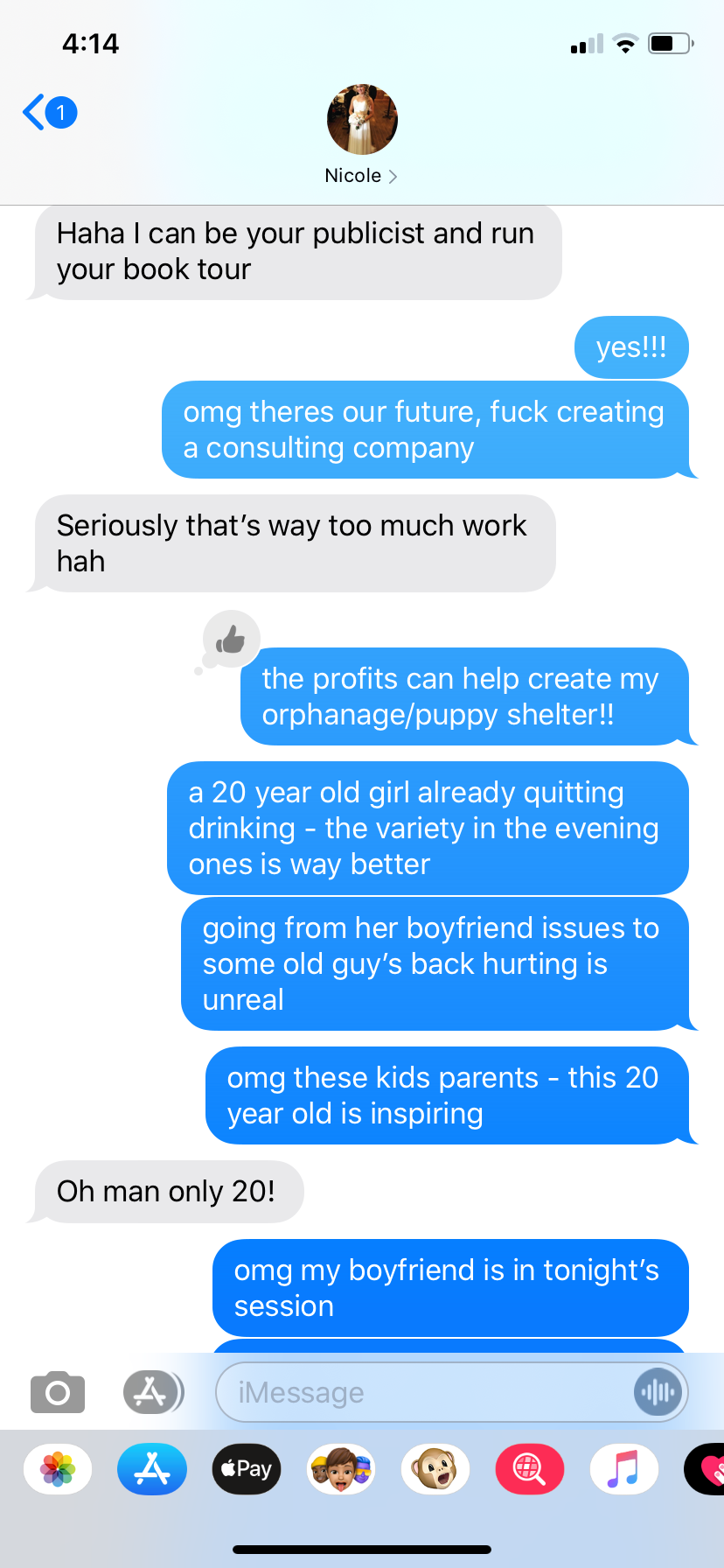 my future bestseller, conversations with my manager ;)